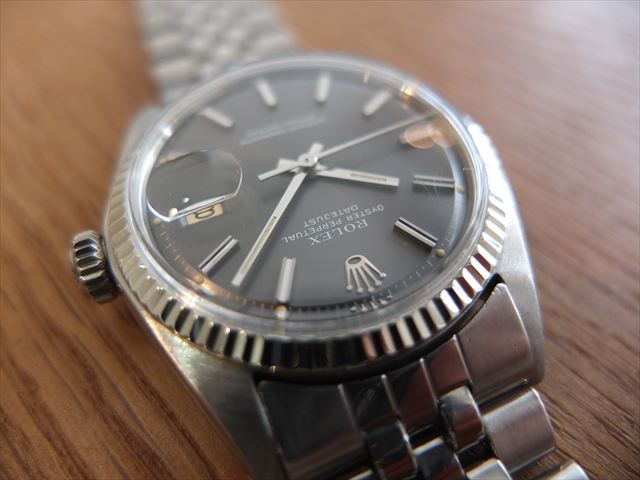 ロレックス　デイトジャスト　Ref.1601　グレー文字盤