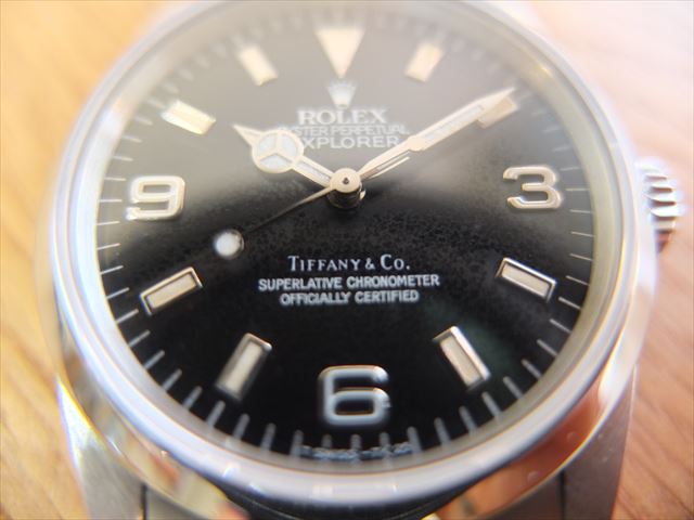 ロレックス　エクスプローラⅠ　Ref.14270　N番　TIFFANY＆Co.