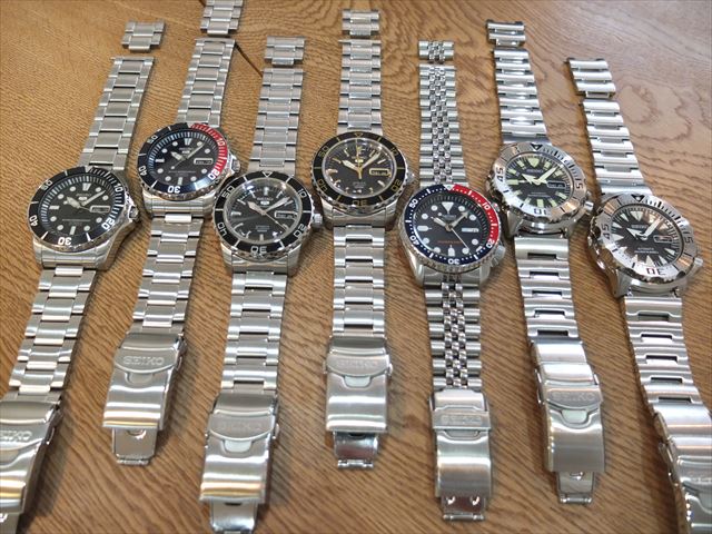 セイコー　ダイバー　７本セット