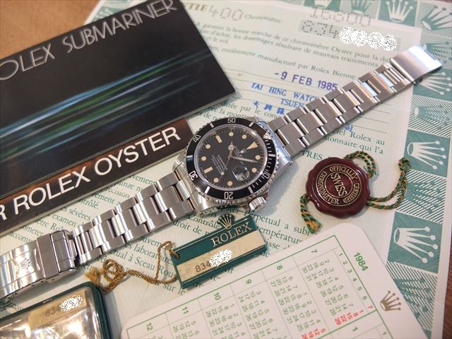 ロレックス　サブマリーナ　Ref.16800　フチなし　保証書つき