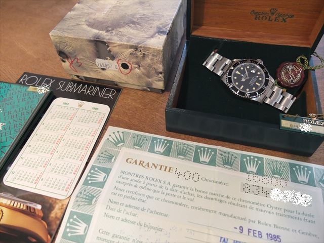 ロレックス　サブマリーナ　Ref.16800　フチなし　保証書つき