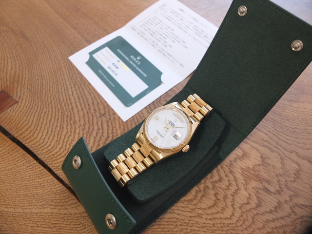 ロレックス デイデイト バーク カチョロン文字盤 18KYG Ref.18248