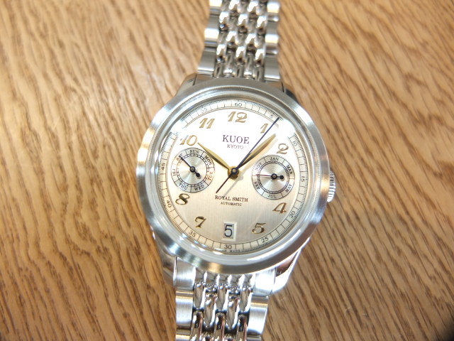 KUOE KYOTO　ROYAL SMITH　90-010　ヘアライン文字盤