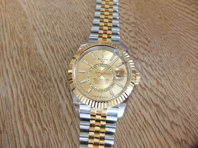 ロレックス　スカイドゥエラー・コンビ　シャンパン文字盤　Ref.336933