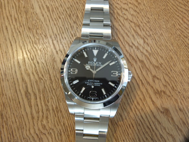 ロレックス エクスプローラⅠ ブラックアウト 鏡面バックル ランダム番 Ref.214270